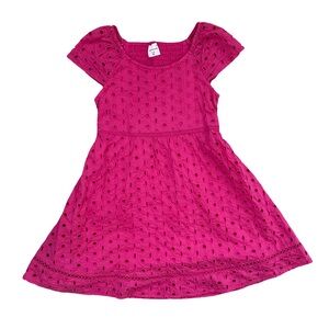 Abercrombie Kids Pink Eyelet Kids Dress - Size 7/8